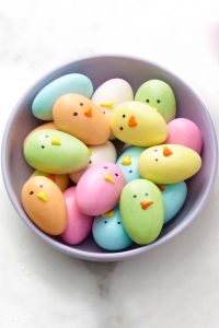 Candy Chicks For Easter Dinner